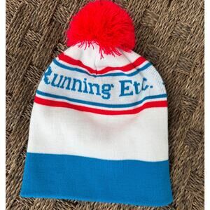 Vintage “Running Etc.” Pom Beanie Boco Gear Retro